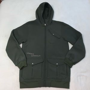 Under Armour Olive Green Zip Front Hoodie